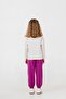 Girl's Printed White Long Sleeve Tracksuit Set Us2701-C-V1 - 4
