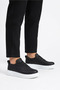 Prevos High Quality Thick Sole Men's Sneaker Black White - 5