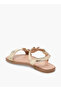 Girls Floral Applique Hook & Loop Sandals - 5