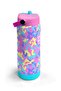 Pink Yellow Lavender Camouflage Patterned Folding Steel Thermos with Spout 650 ml 38301 - 3