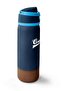 Navy Blue Brown Thermos with Straw and Direct Drinking Steel Cup 800 ml 38514 - 4