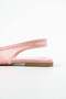 Carleone Pink Women's Shoes with Open Back and Mesh Detail