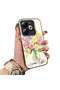 Tecno Spark 20 Compatible Silicone Edge Hard Back Case Couple Phone Case with Floral Pattern