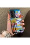 Samsung Galaxy A26 Compatible Silicone Edge Hard Back Case Couple Phone Case Landscape Pattern - 3