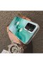 Samsung Galaxy A26 Compatible Silicone Edge Hard Back Case Couple Phone Case with Floral Pattern - 4