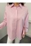 Women's Vertical Striped Shirt Collar Long Sleeve Shirt - 4