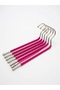 5-Piece Non-Slip Coated Trouser Hangers |   Stainless Metal Closet Organizer Hanger for Pants, Scarves, Shawls and Towels - 2