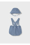 Baby Boy Denim Hat and Salopet Set 1650 - 2