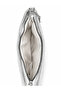 Silver Patent Leather Star Patterned Women's Shoulder Bag with Gold Chain Strap - 3