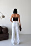 Women's High Waist Spanish Leg White Jeans - 4