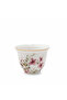GP-155 Ceramic Cawa Cup Set – 12 Pieces – Floral Design with Gold Rim - 2