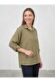 Dosso Dossi̇ Aras Women's Cat Embroidery Detailed Foldable Sleeve Shirt 13783 - 2