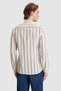 Men's Light Navy Blue Long Sleeve Striped Shirt 50322170-Vr059 - 5