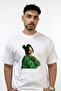 Billie Eilish_86 Design Printed Oversize White T-Shirt