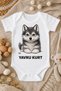Baby Bodysuit with Baby Wolf Print, Baby Body Suit, Newborn Bodysuit