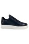 5576 Daily Casual Men's Leather Shoes-Black.White - 3