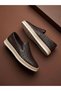 100% Genuine Leather Men's Summer Orthopedic Comfortable Laceless Braided Loafer Shoes New Season 40-44 - 2