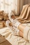 Women's Patterned 6-Piece Bootie Socks Set – 3 Teddy Bear Patterns + 3 Cute Teddy Bear Face Patterns – Cotton for Daily Use - 3