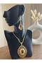 Retro Design Style Necklace Earring Set