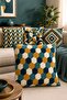 80S Fashion Colors Patterned Set of 4 Throw Pillow Covers - 2