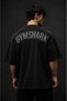 Shark+ Oversized Men's Short Sleeve T-Shirt – Relaxed Fit, Soft-Textured Sports Gym Top