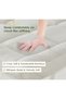 Bamboo Mattress Topper 4" Thick 10cm Plush Fiber Fill, Box Quilted for Comfort, Breathable & Hypoallergenic, Elastic Straps Fit Up to 16" Mattress - 7