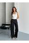 Stone Detailed Wide Leg Trousers - 4