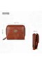 Genuine Leather Ladies Wallet | LW5003_VRN, Tan, Modern - 5