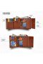 Genuine Leather Ladies Wallet | LW5003_VRN, Tan, Modern - 3