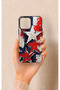 iPhone 13 Pro Max Compatible Star Flag Pattern Silicone Case