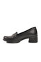 Black Genuine Leather Women's Classic Heeled Shoes 44259 Z - 4
