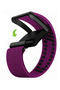 Whoop 5.0 Nylon Band, Adjustable Stretch Sport Band Replacement with Secure Quick-Clip Hardware, Breathable Athletic Wristband for Men and Women - Berry with Black Holder - 8