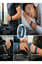 Whoop 5.0 Nylon Band, Adjustable Stretch Sport Band Replacement with Secure Quick-Clip Hardware, Breathable Athletic Wristband for Men and Women - Muted Blue with Black Holder - 7
