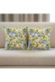 2'Lilimon Flower Vibrant Colors Digital Printed (43X43) cm Square 2 Piece Decorative Throw Pillow Cover - 3