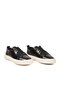 Black Wrinkled Genuine Leather Memory Sole Men's Casual Shoes - 3