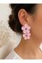 Handmade Soft Pink Flower Earrings |   Lightweight Design Elegant Women's Earrings |   Special Design - 2