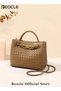 Women Hobo Bags Woven Tote Bag Woven Shoulder Bag Fashion Woven Purses Crossbody Satchel Bag with Adjustable Shoulder Strap - 6