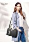 Women Stylish Handbag with Exquisite Pendant, Large Capacity Shoulder Bag with Adjustable Strap and Zipper Closure, - 2
