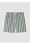Two Mt Shop Quality Short Length Striped Men's Swim Shorts - 4