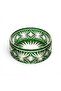 Starry Crystal Cutting Bowl 24 cm Handmade / Luxury Salad Presentation Bowl - 2