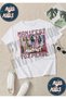Manifest Powder Pink Zoktay Mina Esin Hilal Sueda Lidya Designed T-Shirt 100% Organic Cotton White