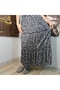 Jersey Fabric Floral Bohemian, Long Skirt, Elastic Waist, 3-Layer Ruffle Mevlana - 2