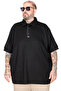 Mode XL Large Size T-Shirt Polo Collar U26581 Black