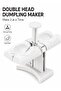 Double Head Dumpling Maker | 2 In 1 Manual Dumpling Press Mould | Momo Gyoza Ravioli Empanada Samosa Pierogi Wonton Maker - 2