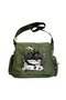 Vintage Animal Botanical Printed Unisex Khaki Messenger Bag