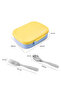 Smart Serve Bento Lunch Box 1100ml w/ Stainless Steel Cutlery Set – Sunny Sky - 8