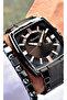 Black Color Square Steel Case Men's Wristwatch - 3