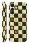 Samsung A35 Olive Checker Protect Slim Glossy Full Covering Print Camera Protected Phone Case