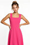 A-Line Midi Woven Dress Lnt0042 Pink - 6