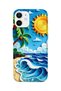 iPhone 12 Mini Compatible Printed Transparent Phone Case |   Collection: Summer Beach Tropical